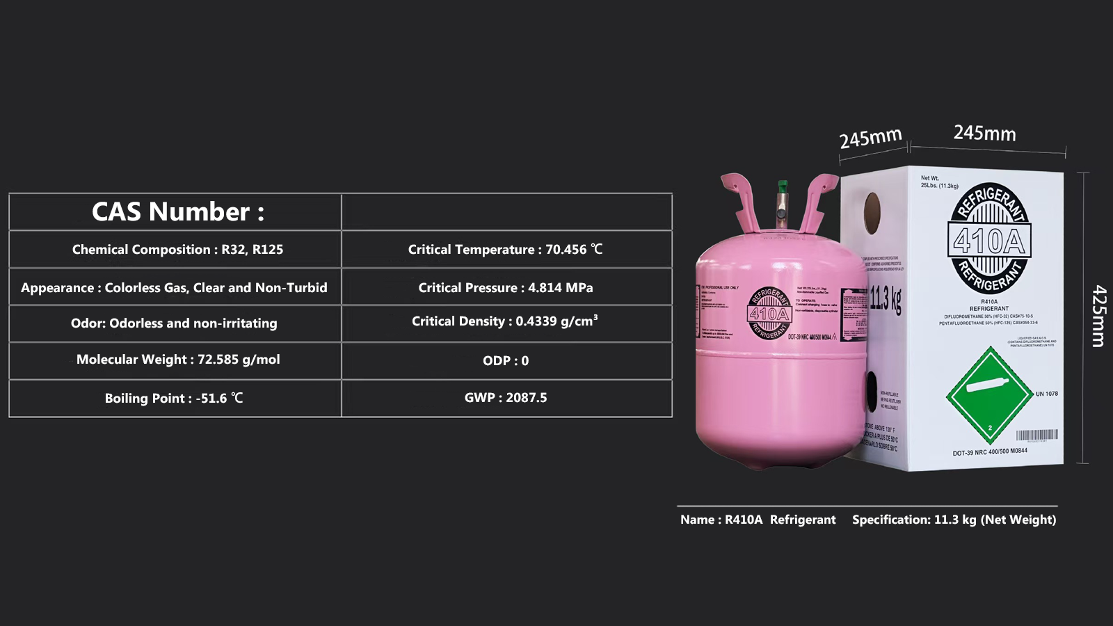 25LBS_R410A_Refrigerant_Specifications
