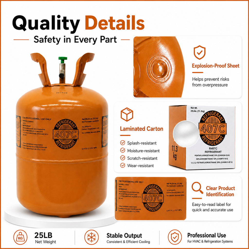 25LBS R407C Refrigerant